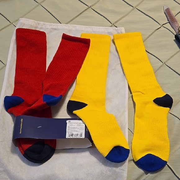 Polo by Ralph Lauren Red Or Yellow Casual Socks - Picture 3 of 4